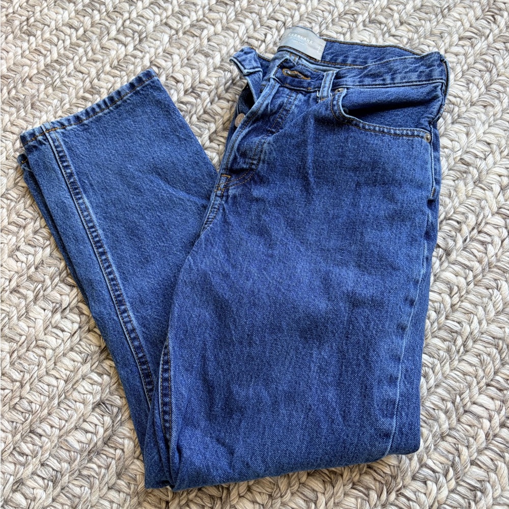 Everlane The 90s Cheeky Jeans Size 26 Medium Wash High Rise Straight Denim